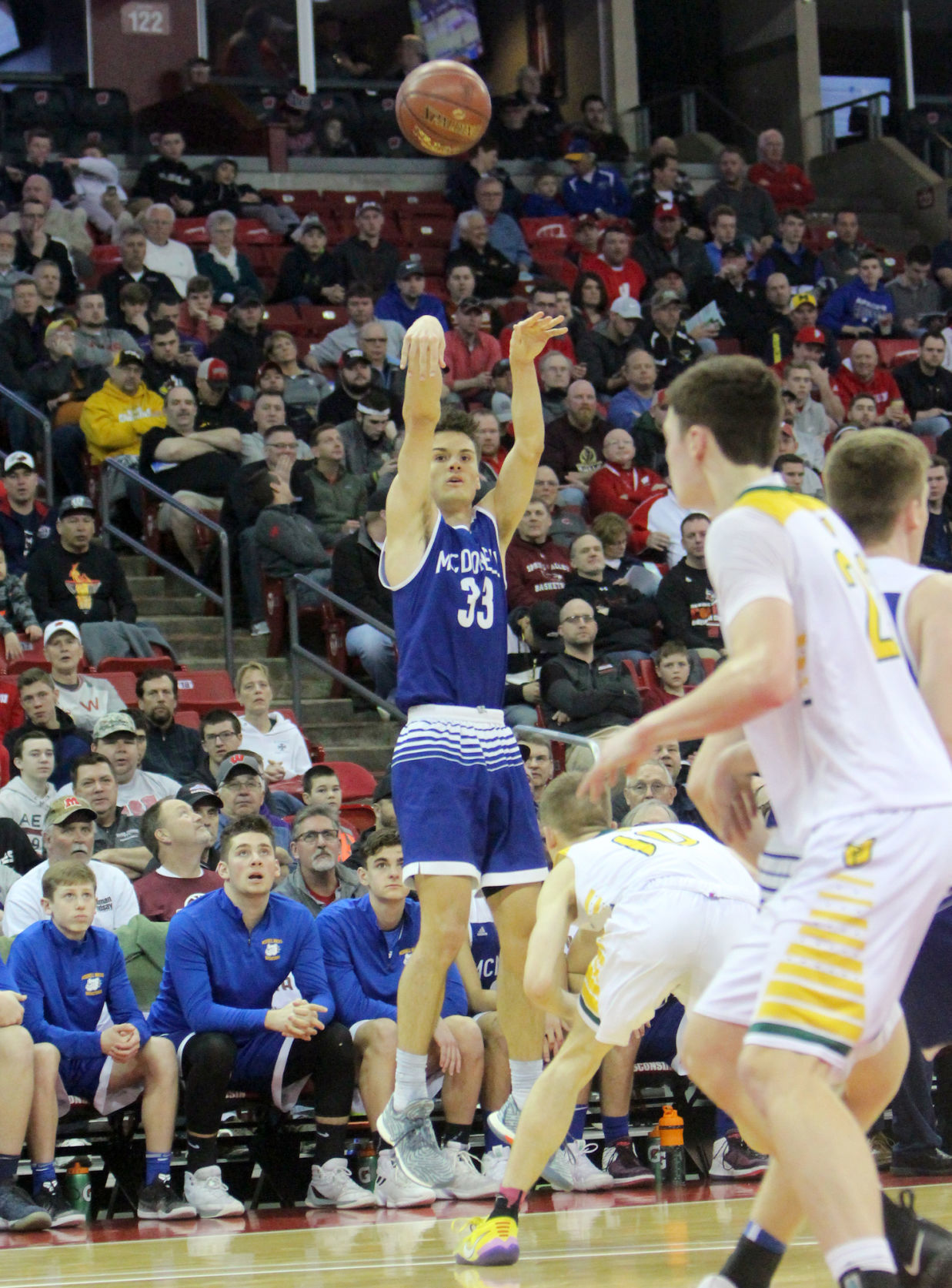 McDonell boys basketball vs Sheboygan Area Lutheran 3-15-19